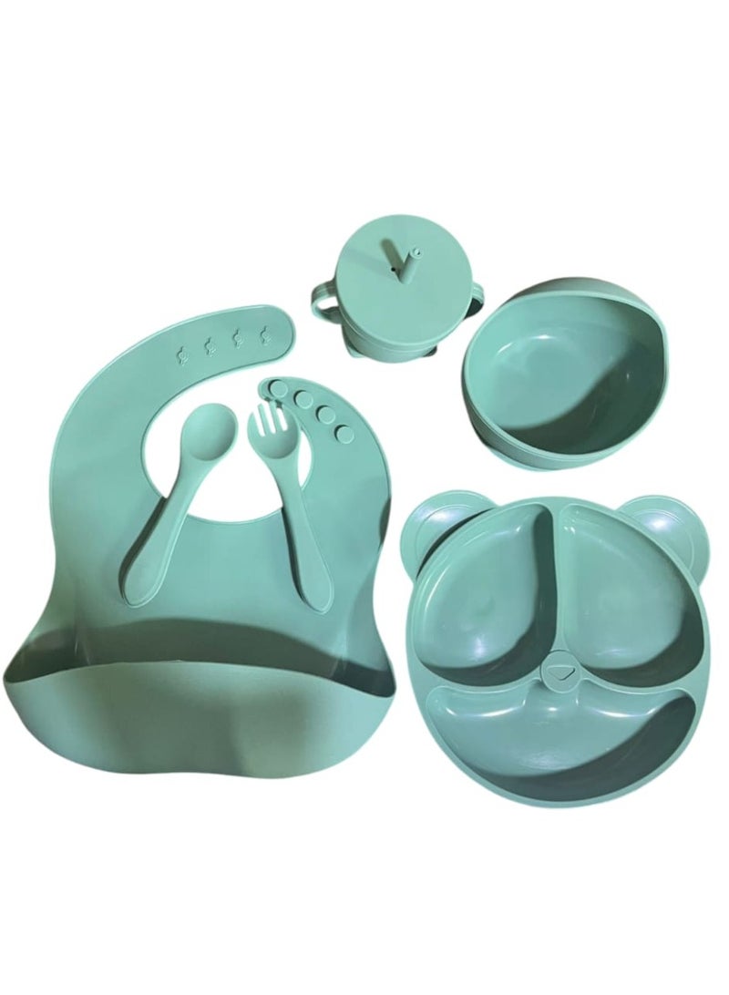 Silicone Baby Feeding Set - 6 Pieces - Image 2