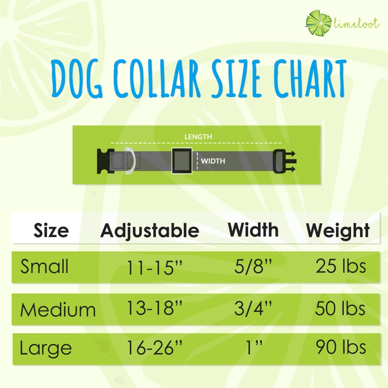 Limeloot Skulls and Roses Dog Collar for Medium Dogs, Boy or Girl Dog Collar with Flowers and Skulls, Medium - Image 4