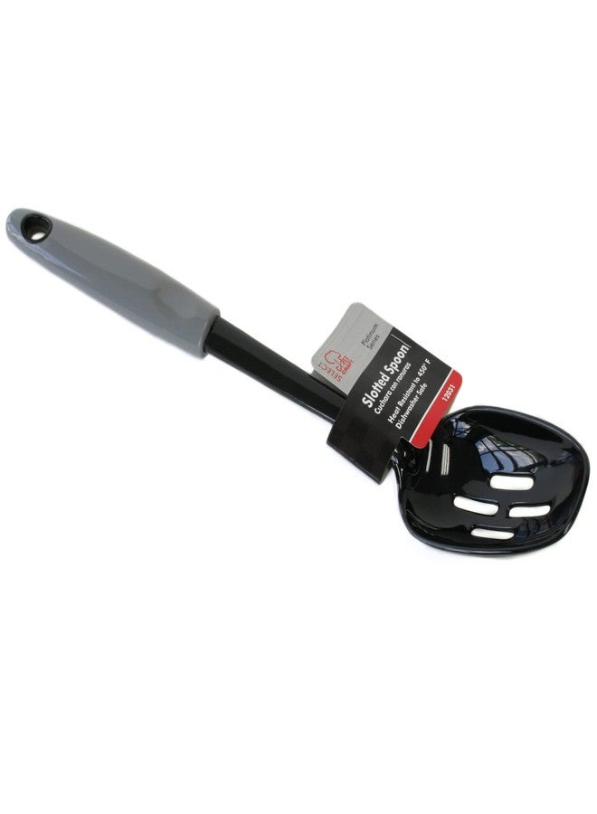 Chef Craft Select Nylon Slotted Spoon, 11.75 inch, Gray - Image 2