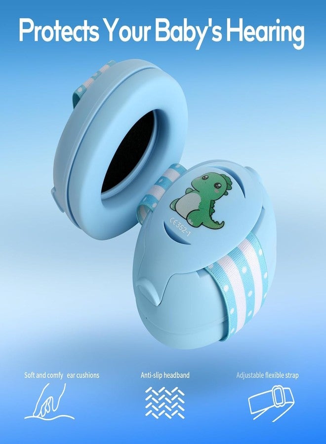 Floriogra Baby Headphones for Noise, Baby Ear Protection for Babies and Toddlers 0-36 Months - Adjustable Babies Noise Cancelling Headphones -Infant Ear Protection Earmuffs Against Hearing Damage (Blue) - Image 2
