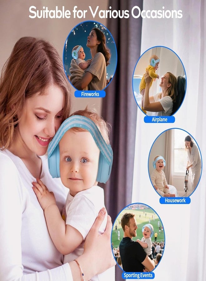 Floriogra Baby Headphones for Noise, Baby Ear Protection for Babies and Toddlers 0-36 Months - Adjustable Babies Noise Cancelling Headphones -Infant Ear Protection Earmuffs Against Hearing Damage (Blue) - Image 5