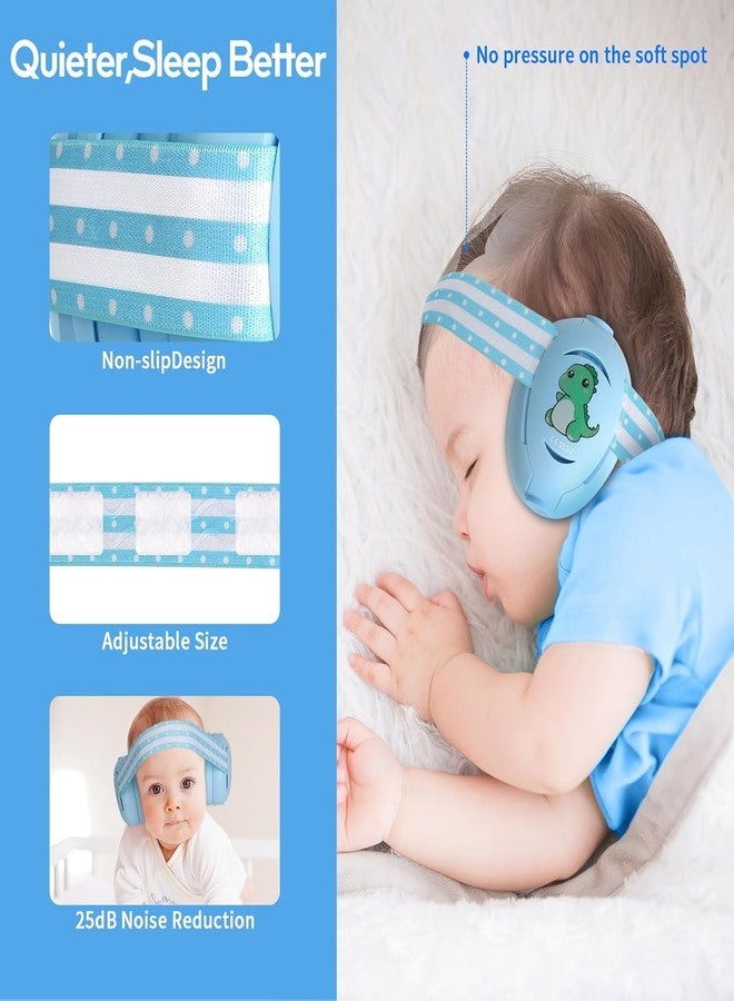 Floriogra Baby Headphones for Noise, Baby Ear Protection for Babies and Toddlers 0-36 Months - Adjustable Babies Noise Cancelling Headphones -Infant Ear Protection Earmuffs Against Hearing Damage (Blue) - Image 3