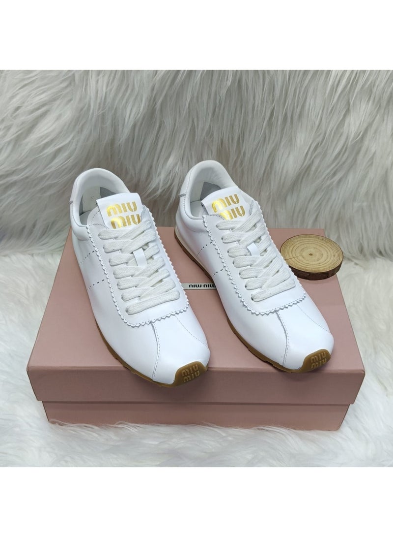 مياو مياو حذاء رياضي نسائي من ميو ميو - أبيض