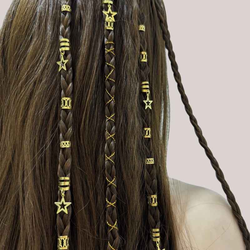 36 قطعة من حلقات الشعر Dreadlock النجمة حصرية لـ Xiyin Shein المدارة بالكامل والنماذج الأكثر مبيعاً - Image 1