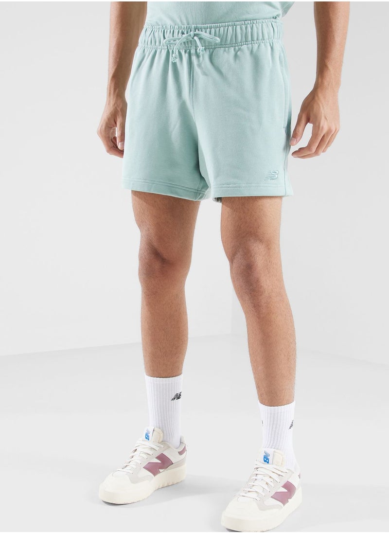 New Balance Logo French Terry Athletics Shorts  - Image 1