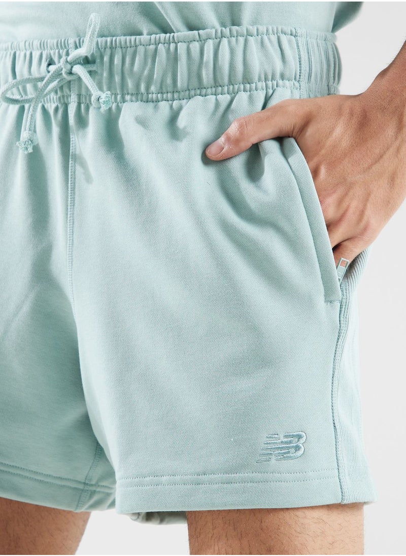 New Balance Logo French Terry Athletics Shorts  - Image 4