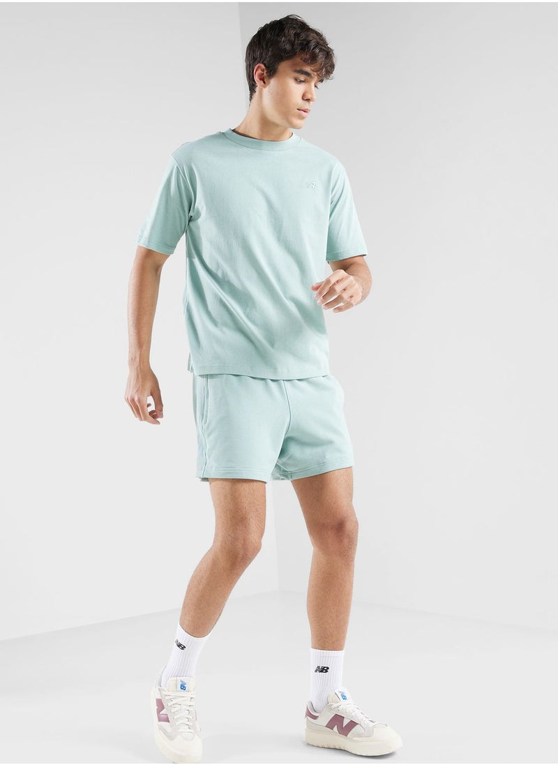 New Balance Logo French Terry Athletics Shorts  - Image 2
