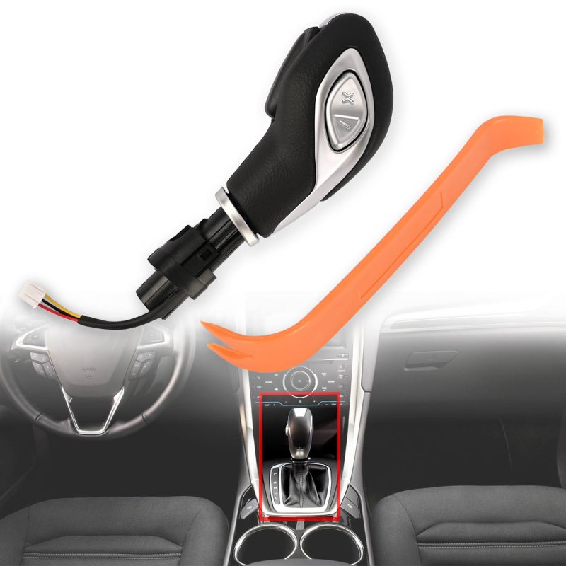 Magimaker Automatic Gear Shift Knob Handle with Button DG9Z7213EA for Ford Fusion 20132016 Escape 20132016 Transit 20152019 Transit Connect 20182023 Gear Shifter Lever Selector Matte