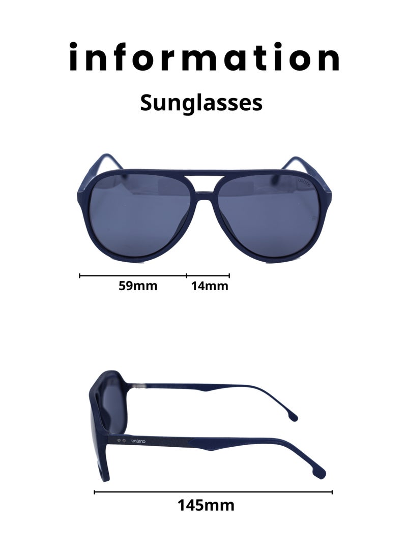 Baleno "Aviator Sunglasses with Polarized UV Protection Lenses – Lightweight, Durable Metal Frame for Men & Women, Perfect for Driving, Travel, and Outdoor Activities"  - Image 5