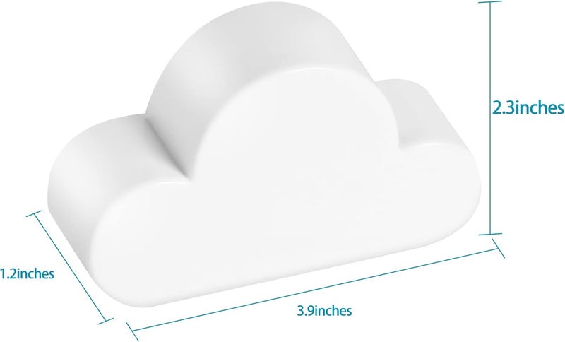TWONE White Cloud Magnetic Wall Key Holder - Easy to Mount - Powerful Magnets Keep Keychains and Loose Keys Securely in Place - Image 4