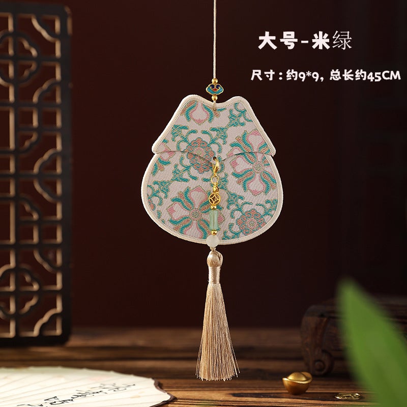 كيس بروكار صيني فارغ للتعطير DIY قلادة مصنوعة يدويًا كيس محظوظ تميمة سلام - Image 1