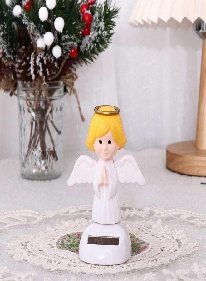aoukoslt Angel Solar Dancing Figures, Solar Powered Shaking Hand Dolls for Car Decoration - Image 3
