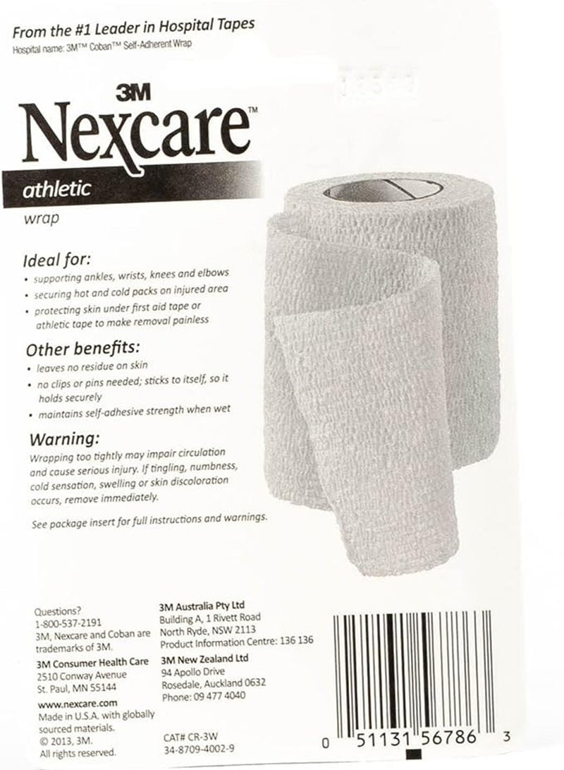 3M Cr-3W Athletic Wrap White - Image 3