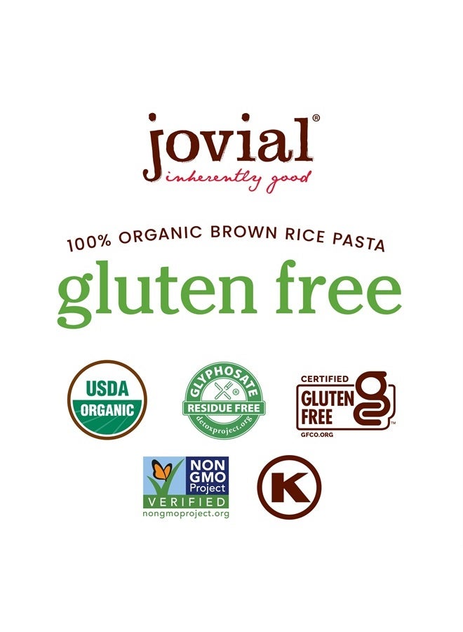 Jovial Whole Grain Brown Rice Elbows Pasta - Pasta Elbows, Elbows Pasta, Whole Grain Pasta, Organic Pasta, Gluten Free, Dairy Free, Brown Rice Pasta, Made in Italy - 12 Oz, 12 Pack - Image 4