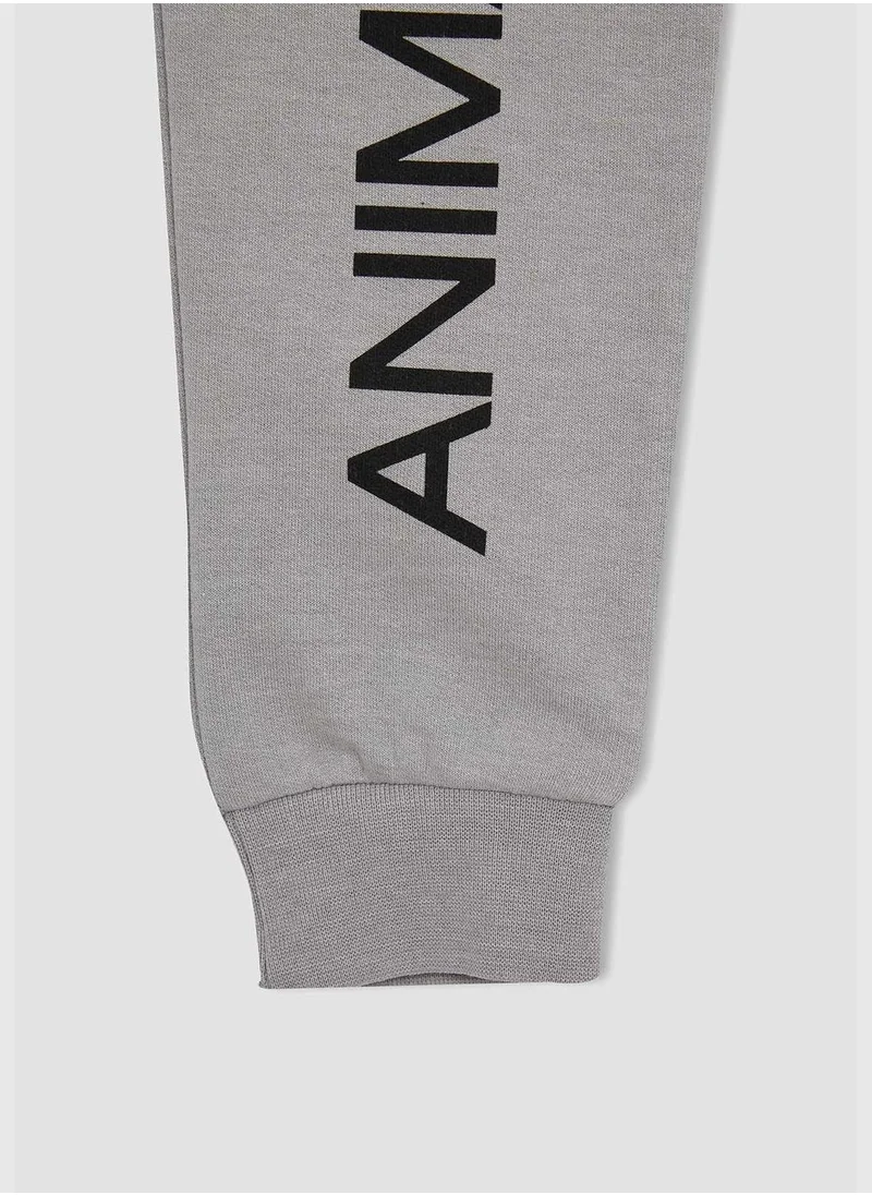 DeFacto Animal Planet Licenced Slim Fit Text Print Jogger