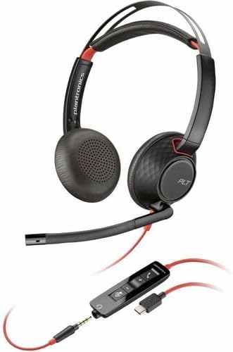 Poly Blackwire C5220 Headset  Microsoft Teams Certification  Stereo  USB Type C Miniphone 35mm  Wired  32 Ohm  20 Hz  20 kHz  Overthehead  Binaural  Supraaural  710 ft Cable  Nois