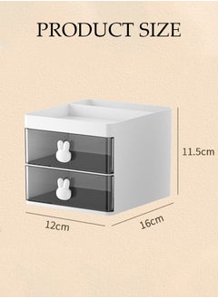 DUNISO Makeup Organizer, Cosmetic Desk Storage Box with Drawers Skincare Organizers for Dressing Table, Countertop, Bathroom Counter, Vanity Holder for Brushes, Lotions, Lipstick, Perfume  - Image 4