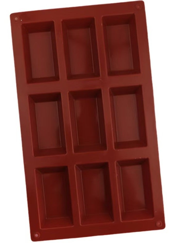 9 Cavity Financier Silicone Cake Mold Golden Brick Shape Cookies Chocolate Moulds Bakeware Tray Pastry Baking Tools - Image 3