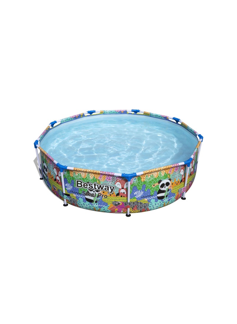 بست واي حمام سباحة بإطار من الصلب بدون مضخة دائري - 5612F - Image 1