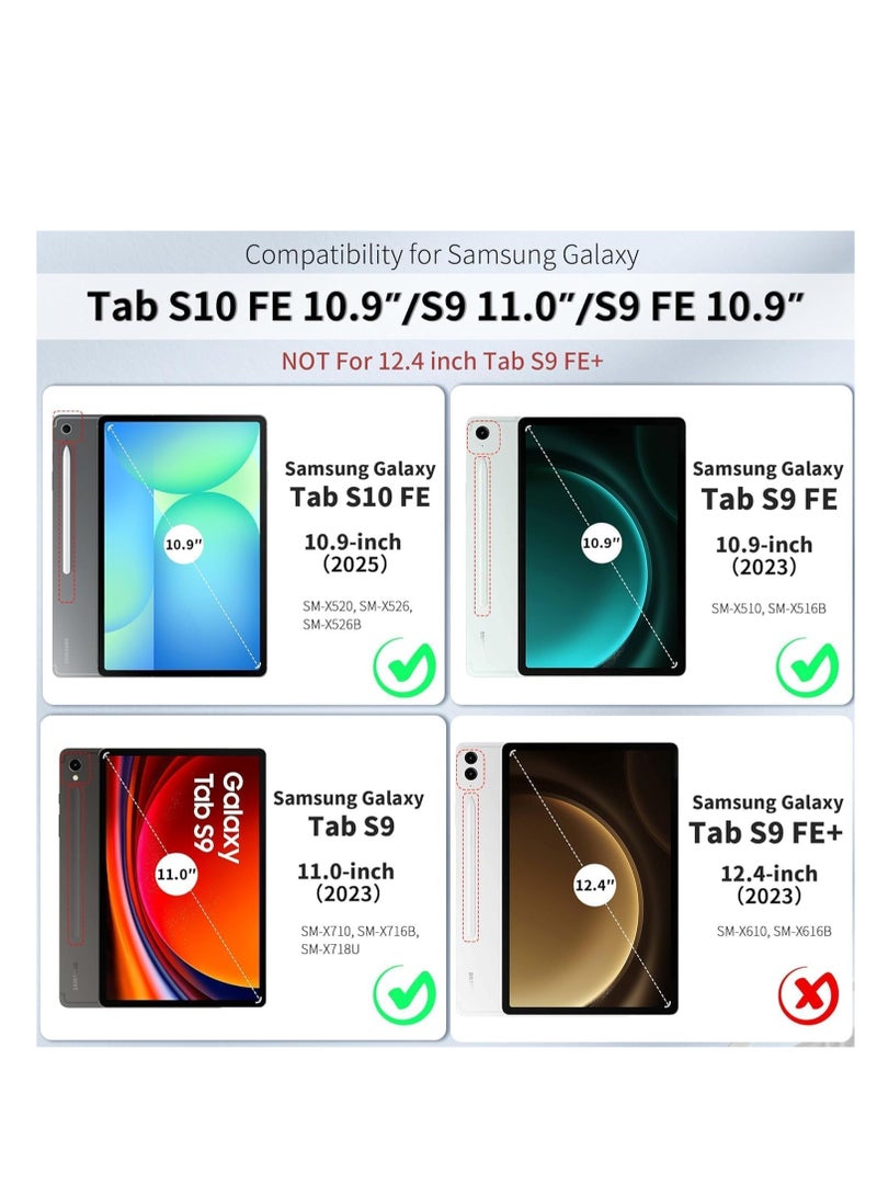 Transparent Back Cover for Samsung Galaxy Tab S9 FE 10.9 inch Case - Image 2