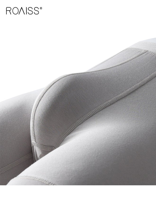 رويس مجموعة من 5 قطع ملابس داخلية طويلة من ألياف الخيزران للرجال، طبقة أساسية حرارية ناعمة وجيدة التهوية تمتص الرطوبة، مناسبة لمنتصف الخصر لتوفير الراحة والدعم، شورت بوكسر - Image 4