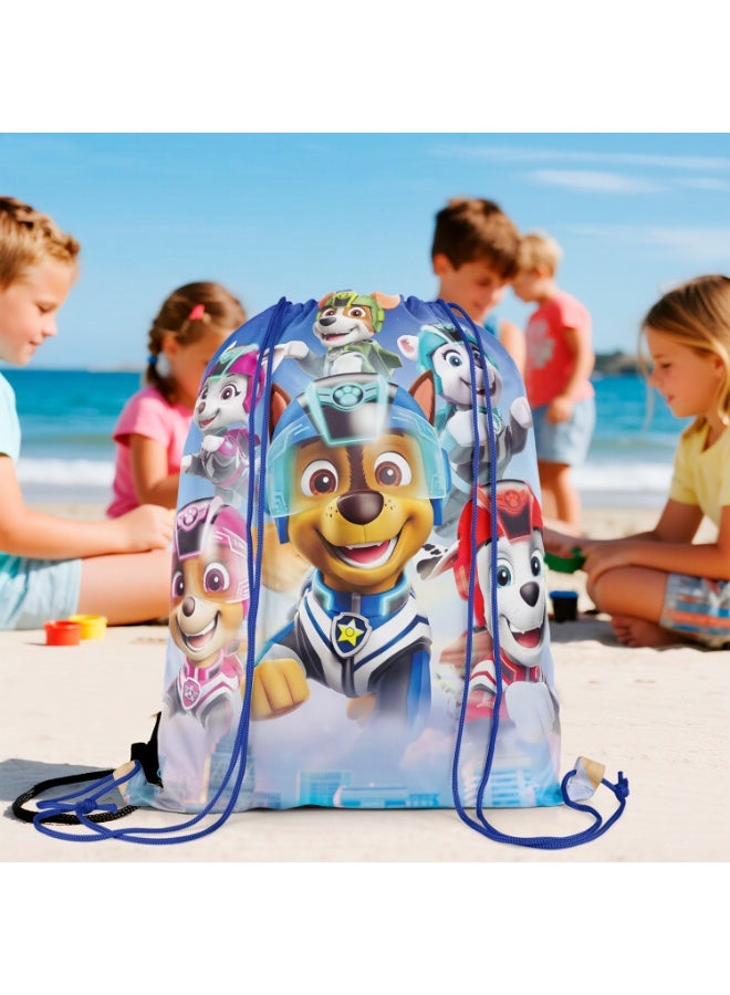 ILovhaprty Paw Patrol Party Bags, 12Pcs Paw Patrol Drawstring Bag Set, Paw Patrol Candy Bags, Suitable Paw Patrol Party Supplies - Image 4