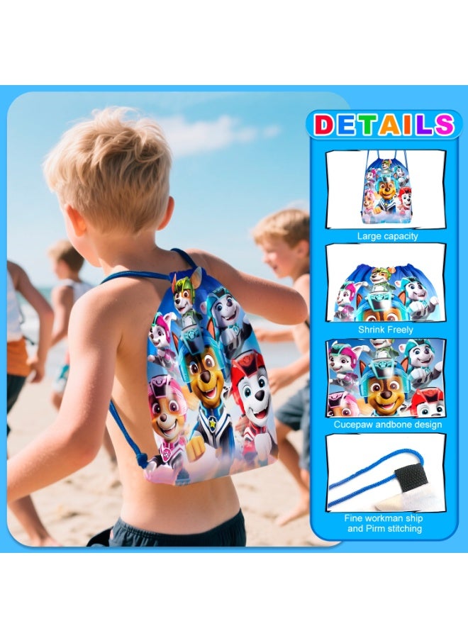 ILovhaprty Paw Patrol Party Bags, 12Pcs Paw Patrol Drawstring Bag Set, Paw Patrol Candy Bags, Suitable Paw Patrol Party Supplies - Image 3