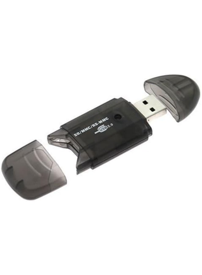 [3 Pack] eTECH Collection USB SDXC/SD/SDHC Memory Card Reader/Writer - Support SanDisk Kingston 256GB 128GB SDXC 32GB 16GB 8GB 4GB 2GB SDHC, SD, MMC, Ultra & Extreme SDHC (Card Reader ONLY) (Black)