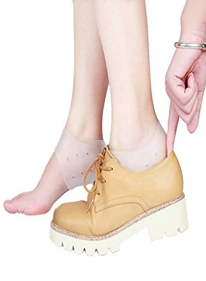 we3 Gel Heel Protectors for Plantar Fasciitis (Heel Pain) Honeycomb Silicone Breathable Advanced Material Technology, Comfortable, Reusable (SKIN) - Image 2