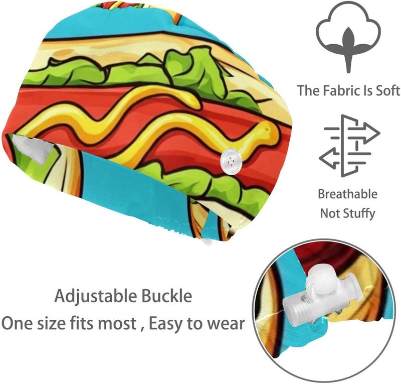 4 Pack Goose Duck (3) Decorative Print Comfort Fit Protective Head Caps - Image 3