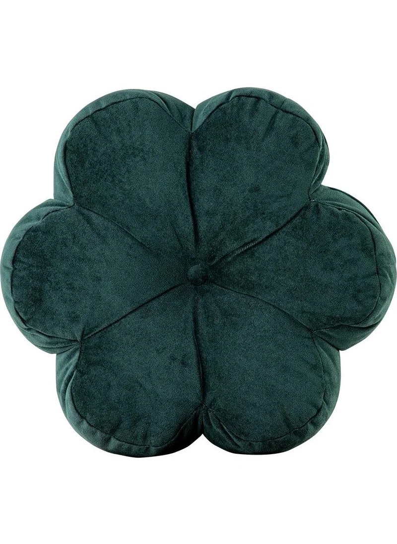 Homedius Decorative Velvet Daisy Pillow