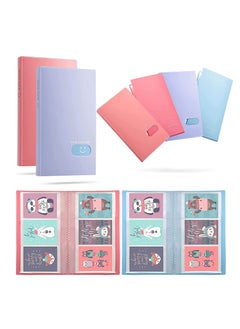 KASTWAVE Mini Photo Album, Photocard Holder for Kpop Cards, Business Card Holders Pocket with 240 Card Slots for Collecting Photos of Favorite Idols, Lovers, and Various Cards(2 Pieces)  - Image 1