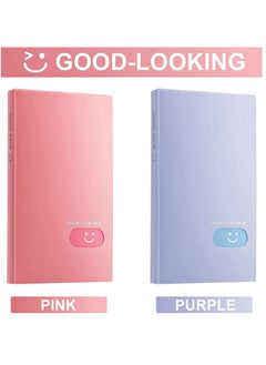 KASTWAVE Mini Photo Album, Photocard Holder for Kpop Cards, Business Card Holders Pocket with 240 Card Slots for Collecting Photos of Favorite Idols, Lovers, and Various Cards(2 Pieces)  - Image 2