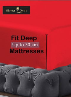 Siesta Zen Siesta Zen Microfiber Fitted Bed Sheet – 30cm Deep Pocket, Wrinkle-Resistant, Machine Washable, Soft, Cozy & Fade-Resistant – Perfect Fit for a Comfortable Night’s Sleep  - Image 5