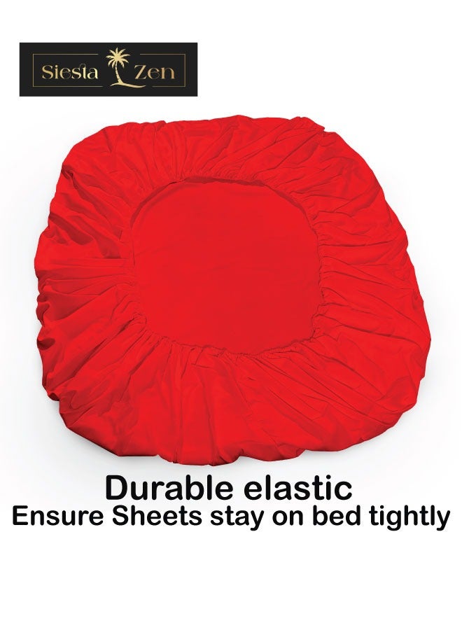 Siesta Zen Microfiber Fitted Bed Sheet – 30cm Deep Pocket, Wrinkle-Resistant, Machine Washable, Soft, Cozy & Fade-Resistant – Perfect Fit for a Comfortable Night’s Sleep - Image 5