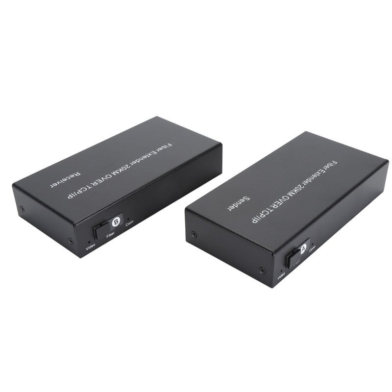 KVM Fiber Extender 20Km Single Mode Fiber Plug and Play HD to Fiber Converter - Fast Reliable Transmission Fiber Optic Extender for Office Management Multimedia Classroom Home Theatre - Image 4