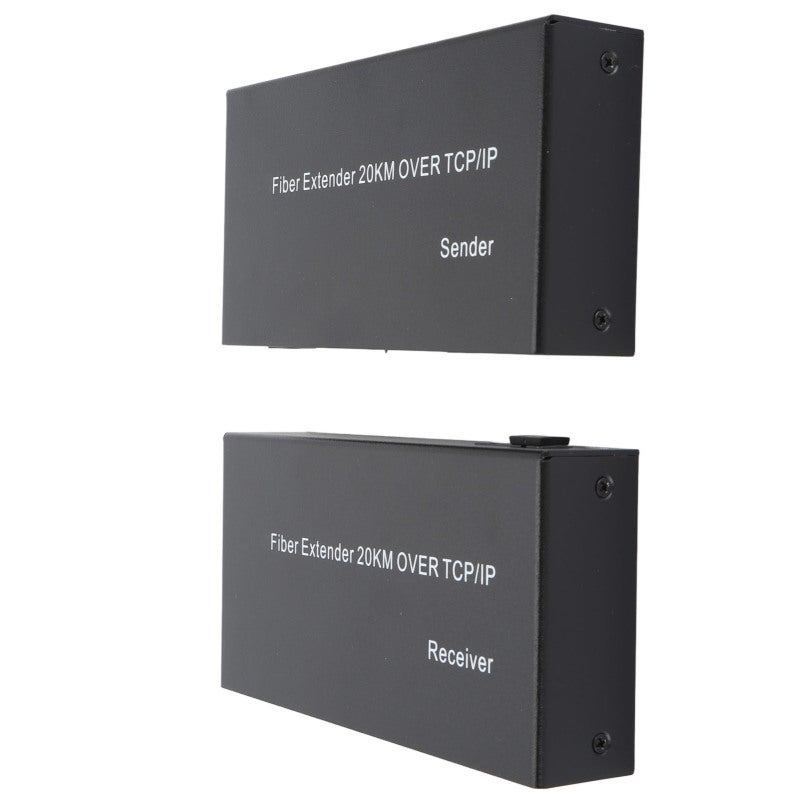 KVM Fiber Extender 20Km Single Mode Fiber Plug and Play HD to Fiber Converter - Fast Reliable Transmission Fiber Optic Extender for Office Management Multimedia Classroom Home Theatre - Image 2