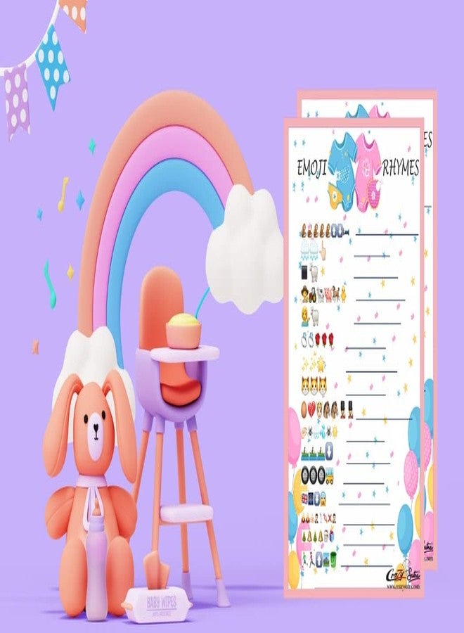 Crazy Sutra Baby Shower Game Emoji Rhymes Set of 50 Pcs Fun and Engaging Party Game for Baby Shower Celebrations - Image 2