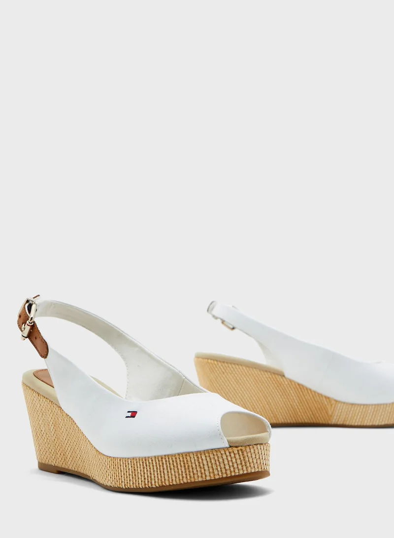TOMMY HILFIGER Iconic Elba Sling Back Wedge Pump