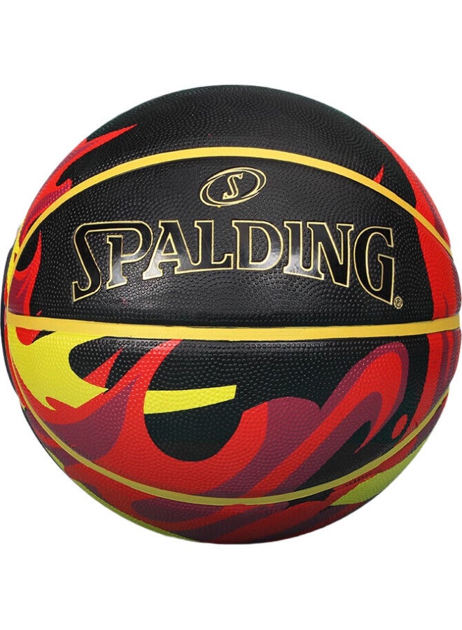 SPALDING Flame Outdoor Rubber Size 7 Basketball 84-758Y - Image 3