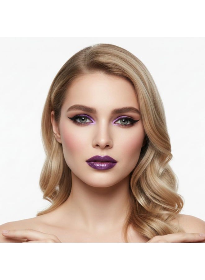 ONarisae waterproof eyeliner metallic satin finish liquid eye liner pencil colorful high pigmented shimmer Purple - Image 2