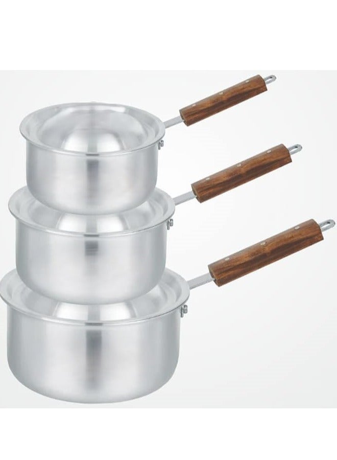 Shine Aluminum casserole set with lid - Image 2