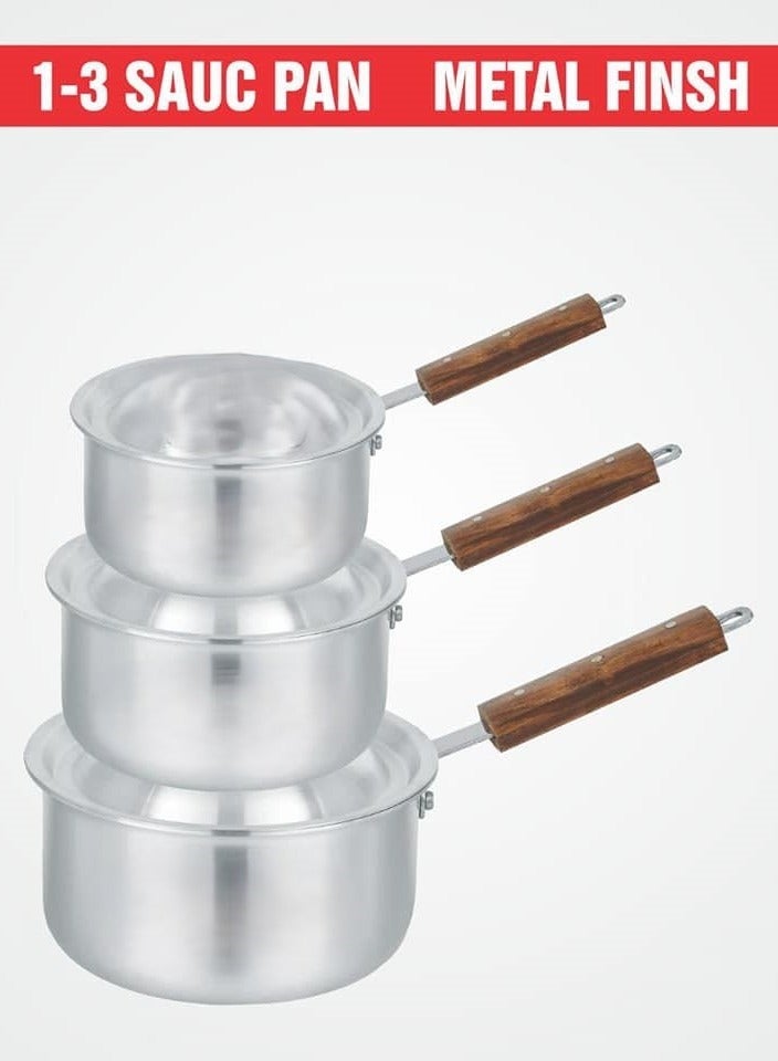 Shine Aluminum casserole set with lid - Image 3