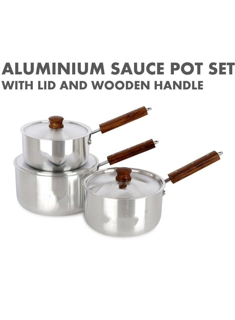 Shine Aluminum casserole set with lid - Image 4