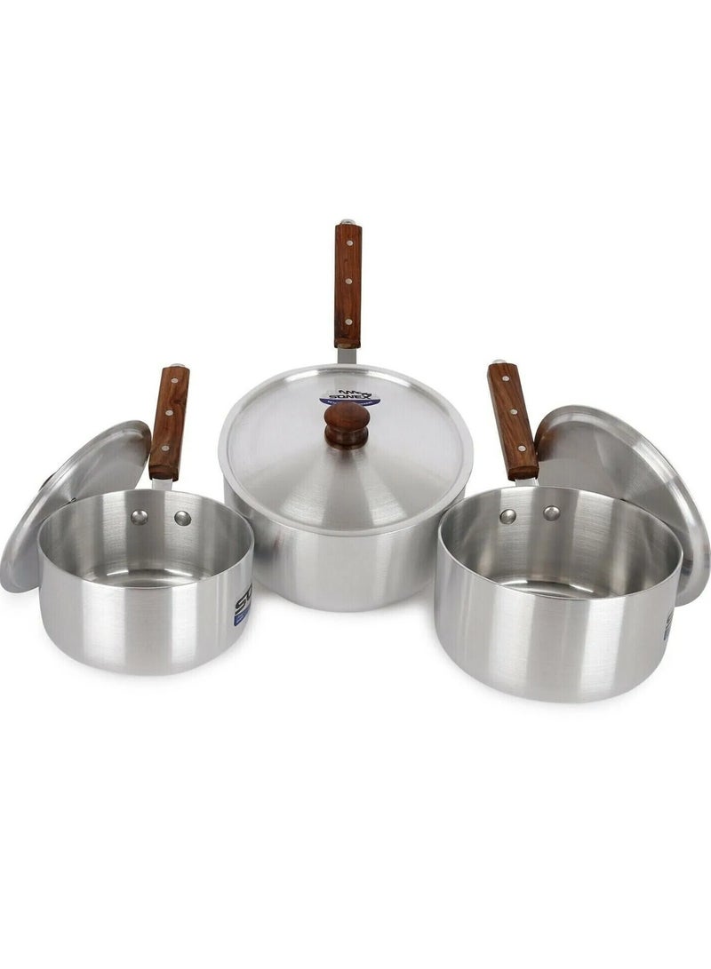 Shine Aluminum casserole set with lid - Image 5