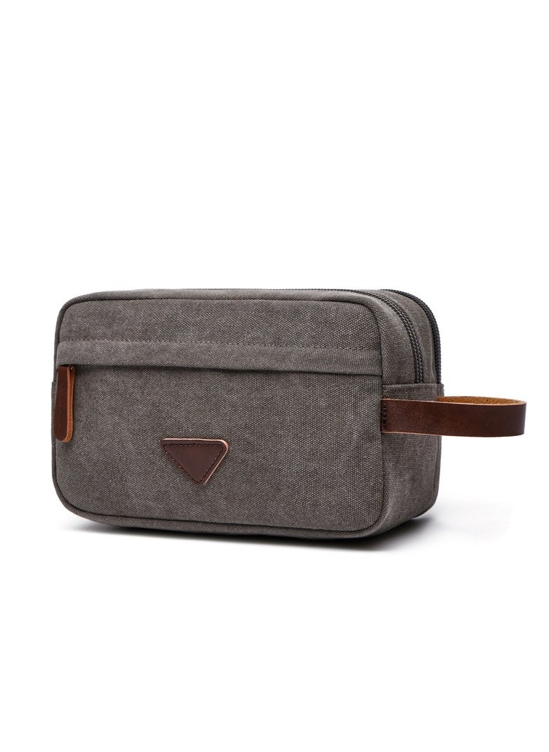 KUYING New Canvas Bag Portable Key Bag Zero Wallet Toiletries And Cosmetics Bag 