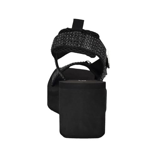Guess Women's DAWSIN Sandal, Black 001, 10 - Image 3