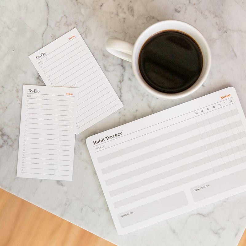 Notsu Weekly Habit Tracker Notepad | Goals Planner Pad and Self Care To Do List | 50 Tear Off Pages, 8.5â€ x 5.5â€ - Image 4