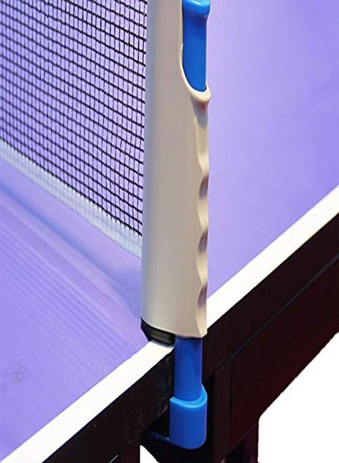 Futaba Retractable Ping Pong Portable Net Kit - Gray and Blue - Image 4