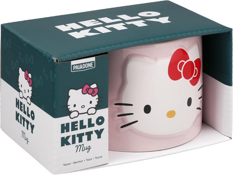 Paladone Hello Kitty Pastel Pink Mug, Officially Licensed Sanrio 400ml Large Ceramic Coffee Mug for Tea and Hot Chocolate, Kawaii Gift for Girls, Women, Teens - Image 4